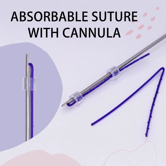 Platinum Threads absorbable suture supplied with cannula