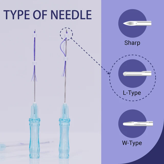 Platinum Threads needle types: sharp, L-type and W-type