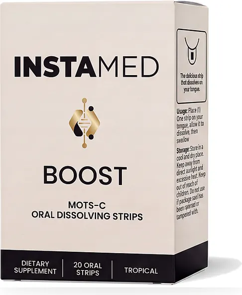 Boost MOTS-c oral dissolving strip carton, 20 count