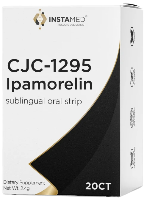 Strength CJC-1295 and Ipamorelin oral dissolving strip carton, 20 count