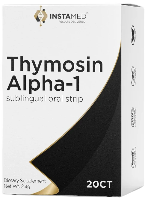 Immune Thymosin Alpha-1 oral dissolving strip carton, 20 count
